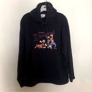 Vintage Navy Disneyland Fleece Hoodie Size M